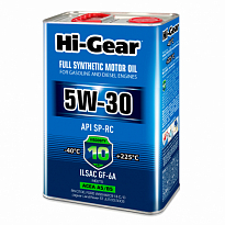 HG0534 Масло моторное синтетическое 5W-30 ACEA A5/B5 API SP-RC ILSAC GF-6A 4л 1/3шт